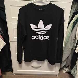 Adidas black crewneck